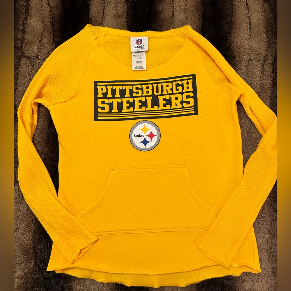 Pittsburgh Steelers NFL long sleeve girls size 10/12 shirt